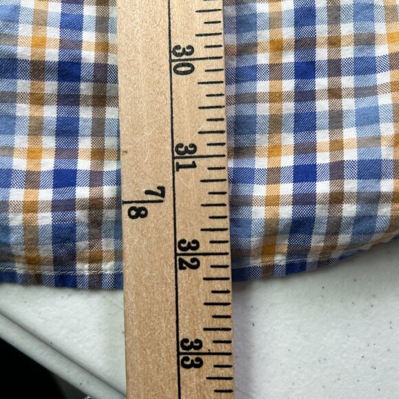 Peter Millar Shirt Mens Extra Large Long Sleeve Button Up Multicolored Plaid - Picture 7 of 7